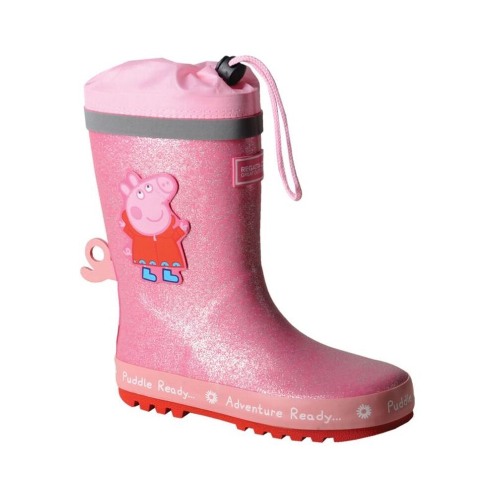 Regatta Childrens/Kids Dinosaur Rain Boots / Pink